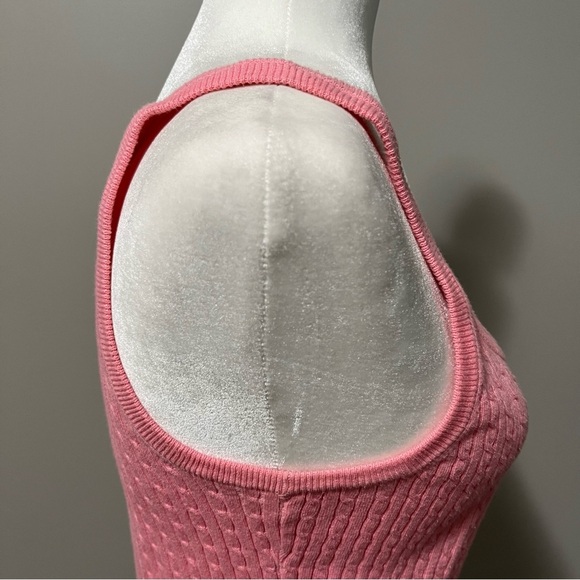 Lilly Pulitzer Soft Knit Button Front Crewneck Cardigan and Tank Top Pink - Picture 12 of 13